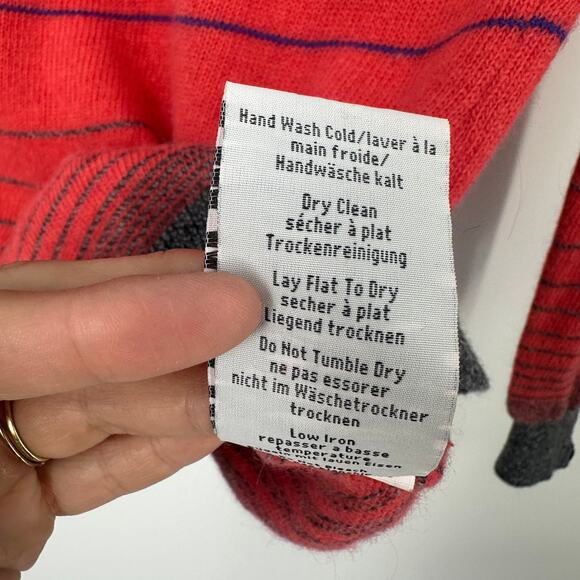 Neve sweater size small colorful merino lambswool angora pullover ski snow - Picture 8 of 9